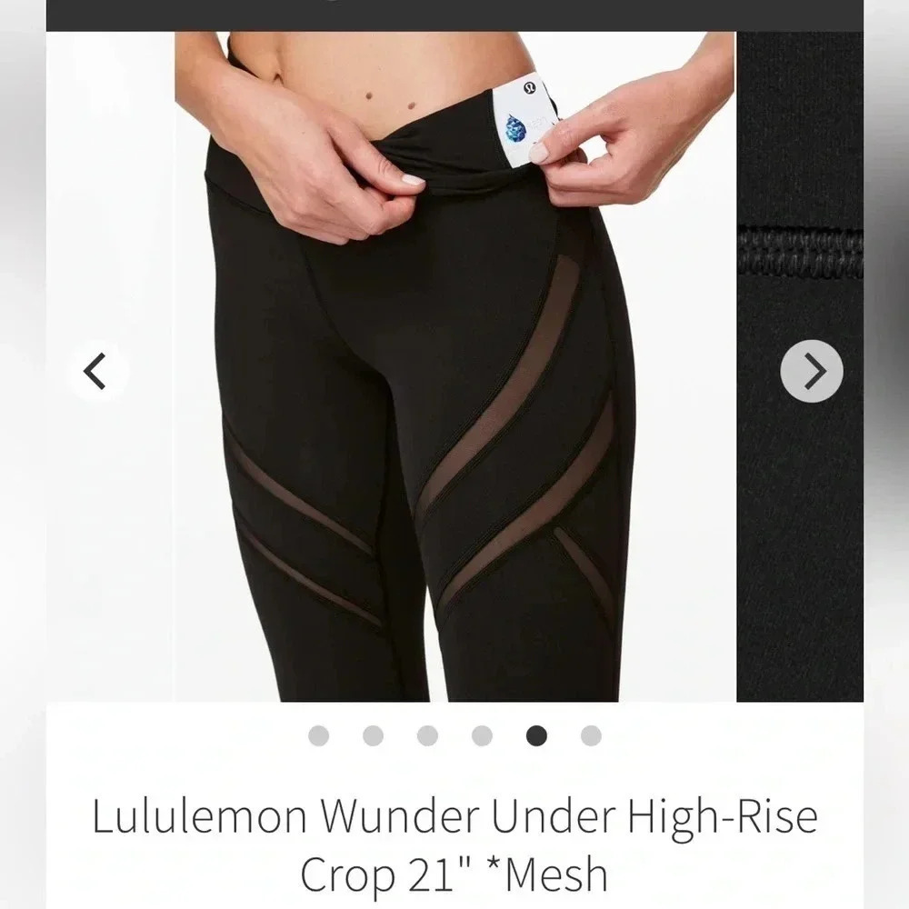 Lululemon Lululemon Wunder Under High-Rise
Crop 21" *Mesh
Black (First Release) - Picture 2 of 10